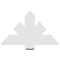 Ekena Millwork Kennewick Architectural Grade PVC Gable Bracket, 36"W x 21"H x 2"D x 6"F, 14/12 Pitch GBP036X21X0206KEN00 - alternate 4